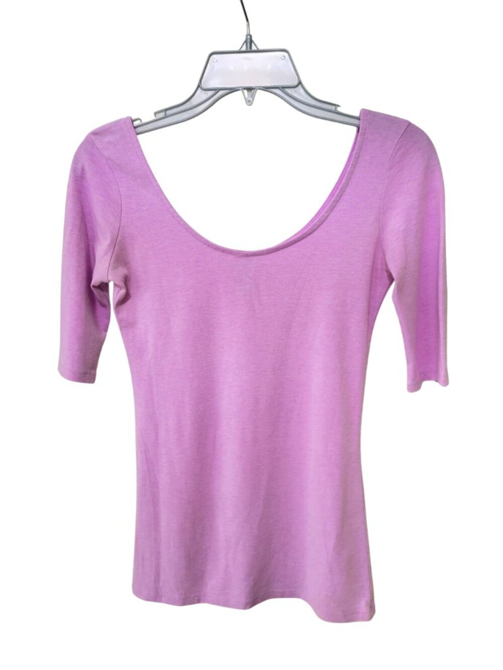 Ballerina Scoop-Neck Fitted Top - Soft lilac | Small